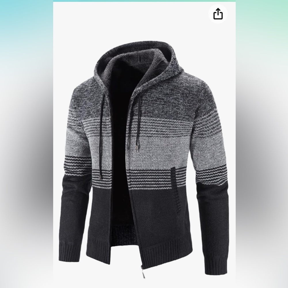 Zipper Cardigan Sweater for Men